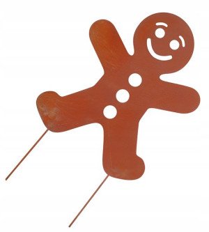 Figurka Figura Metal Ogrodowa Ozdoba Ludzik Rdza