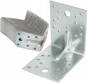 Kątownik Łącznik Budowlany Wzmocniony 100x80 50szt