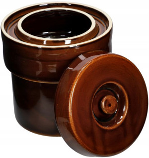 Garnek Ceramiczny Beczka Kamionka Do Kiszenia 5 L