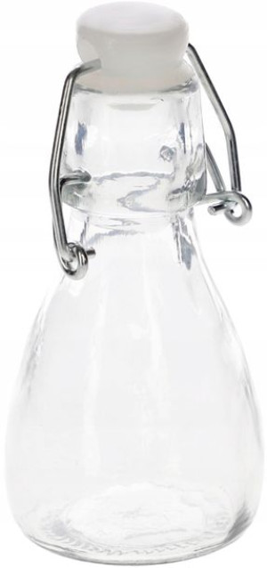 Butelka Szklana Oliwę Olej Korkiem Klipsem 100 Ml