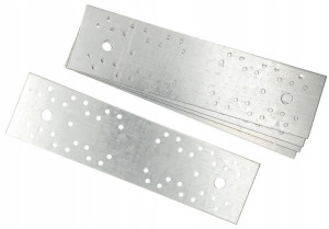Płytka Perforowana Łącznik 300x80mm Płaski 10 Szt