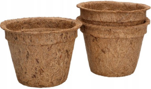 Zestaw 3x Doniczka Kokosowa Naturalny Wkład Fi 12