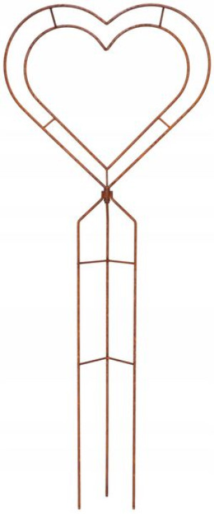Serce Dekoracja Ogrodowa Figurka Metal Rdza 147cm