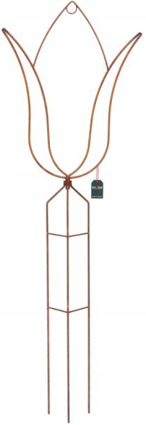 Figurka Ogrodowa Rdza Metal Tulipan Dekoracja 164