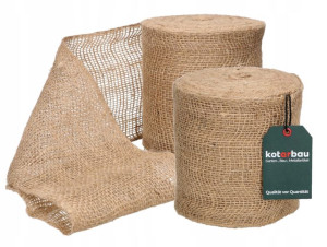 2x Taśma 15cm Wstążka Jutowa Naturalna Rolka 25m