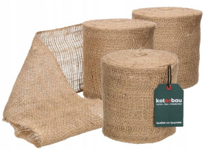 3x Wstążka Jutowa Taśma Juta Tasiemka Rolka 15x25