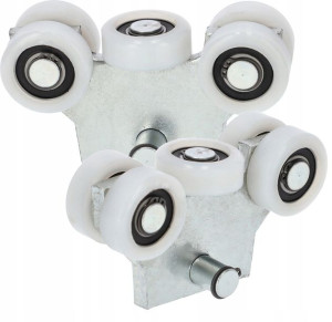 Wózek 43mm Do Bram Drzwi Przesuwnych 5 Rolek 2szt