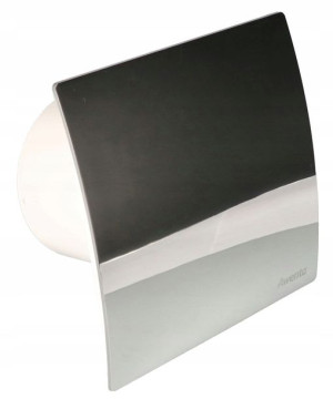 Wentylator Łazienkowy Domowy Fi 100mm Panel Chrom