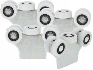 Wózek 43mm Do Bram Drzwi Przesuwnych 5 Rolek 4szt