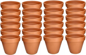 24x Doniczka 4 Donica Osłonka Ceramiczna Terakota
