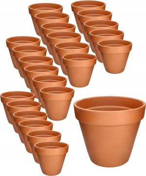 24x Doniczka 6 Donica Osłonka Ceramiczna Terakota