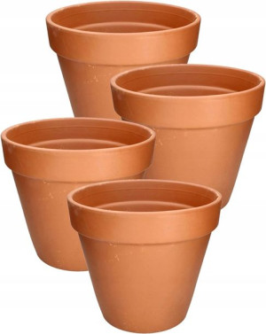 4x Doniczka Gliniana 11 Donica Ceramiczna Terakota