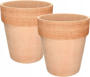 2x Doniczka Gliniana 28 Donica Ceramiczna Terakota