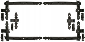 Zawias Pasowy Kątowy Do Drzwi 800x50mm Zestaw 12el