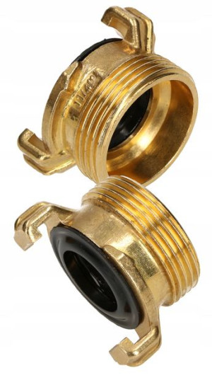 2x Szybkozłączka Mosiężna 11/4'' Złącze Węża Zew