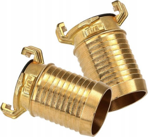 2x Szybkozłączka Mosiężna 11/2'' Złącze Węża Wew
