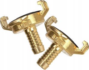 2x Szybkozłączka Mosiężna 1/2'' Złącze Węża Wew