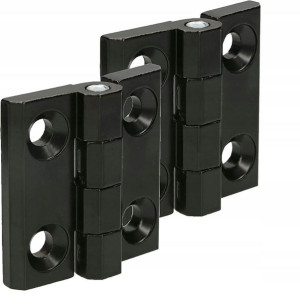 2x Zawias Czarny 40x40 Splatany Drzwiowy Odlewany