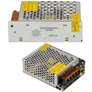 Zasilacz LED modułowy do taśm 5A 60W 12V IP20