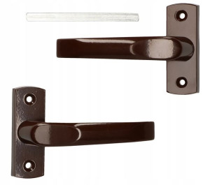 Klamko-klamka Komplet 125mm Do Drzwi Furtki Bramki