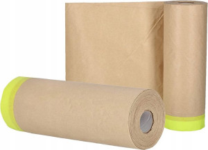 2x Papier Malarski Lakierniczy Ochronny Z Taśmą 40