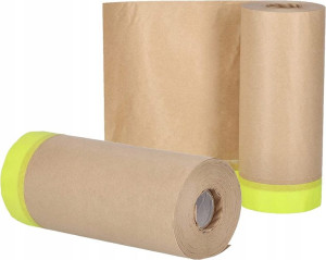 2x Papier Malarski Lakierniczy Ochronny Z Taśmą 30