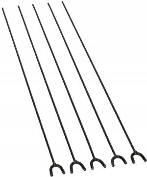 5x Podpórka Pod Kij Kiełbas Widełki Ogniskowe 62cm