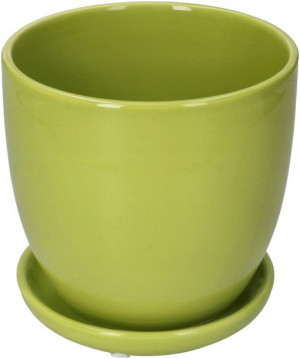Doniczka Donica Osłonka Ceramiczna Podstawka Fi 15