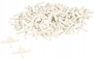 70x Krzyżyk 2,5mm Dystansowy Uchwyt Płytek Glazury