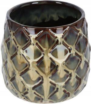 Doniczka Donica Osłonka Ceramiczna Ananas Fi 125