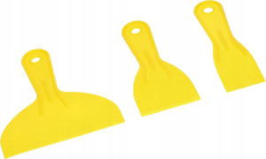 Zestaw Szpachla Szpachelka Skrobak Plastikowy 3szt