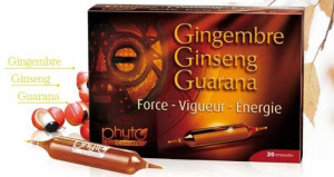 Ginseng Gingembre Guarana 20 ampułek Ponroy