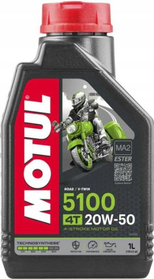 Olej półsyntetyczny 4T Motul 5100 20W-50 1L
