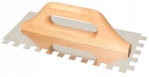 Paca Stal Nierdzewna Zębata 12x12mm Uchwyt Drewno