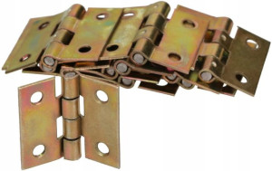 25x Zawias Splatany Meblowy Metalowy 20x25mm Drzwi