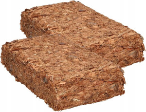 Chipsy Ścinki Kokosowe Brykiet Roślin Terrarium 2x