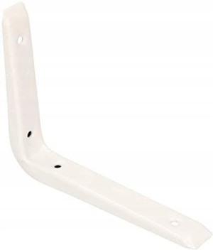 Wspornik Półki 120/150 Mm Metalowy Kątownik Biały