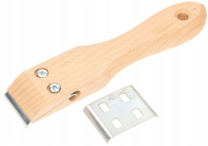 Cyklina Ręczna Drewniana 40 Mm Zdzierak + Ostrze