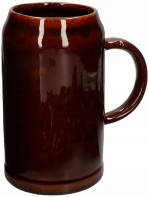 Kufel Kubek Kamionkowy Ceramiczny 1 L Na Piwo Wino