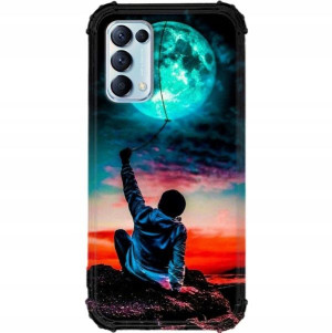 Etui Antishock do OPPO RENO 5K Mroczne Anime Wzory