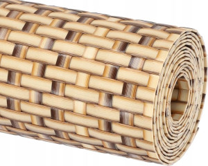 Taśma Ogrodzeniowa Panelowa Osłona Rattan Klipsy
