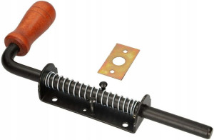 Zasuwa Bramowa Garażowa Rygiel Sprężynowy 260 Mm