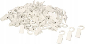 100x Żabka Żabki Plastikowe Karnisza Drewnianego