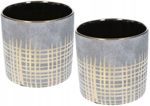 Doniczka Betonowa Cylinder Donica Osłonka Zestaw 2