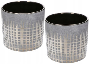 Doniczka Betonowa Cylinder Donica Osłonka Zestaw 2