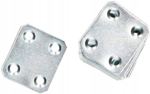 Płytka Perforowana Łącznik 34x30mm Płaski 100sz
