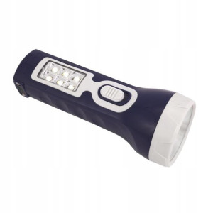 Latarka Lampka Akumulatorowa 1 Led 0.5w+reflektor