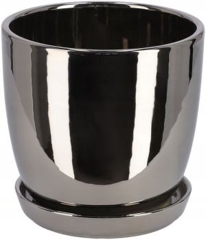 Doniczka Donica Osłonka Ceramiczna+podstawka 15cm