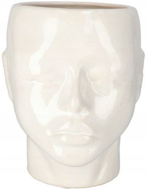 Doniczka Donica Osłonka Ceramiczna Głowa Ø12,5 Cm