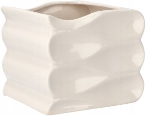 Doniczka Ceramiczna Donica Osłona 15 Cm Biała